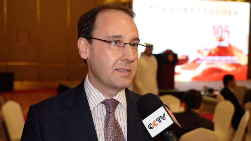 Steven M. Wright, directeur de la base de connaissances sur le leadership du Qatar Leadership Center, s'est entretenu avec CGTN à Doha, au Qatar, le 30 juin 2026. /CGTN