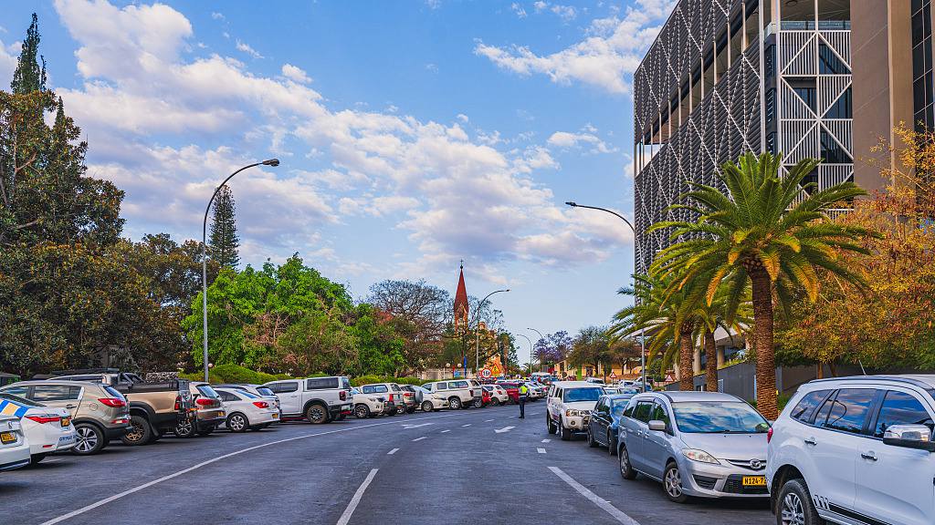 Paysage urbain de Windhoek, Namibie. /CMG