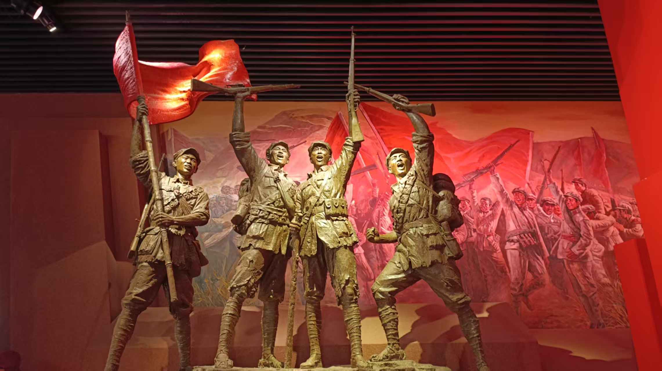 À l'intérieur du mémorial révolutionnaire de Yan'an