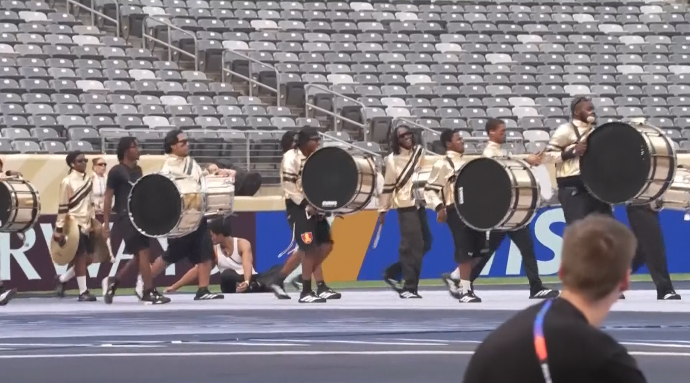 Répétition de la cérémonie de clôture de la Coupe du Monde de la FIFA 2026 à East Rutherford, New Jersey, le 17 juillet 2026. /AP