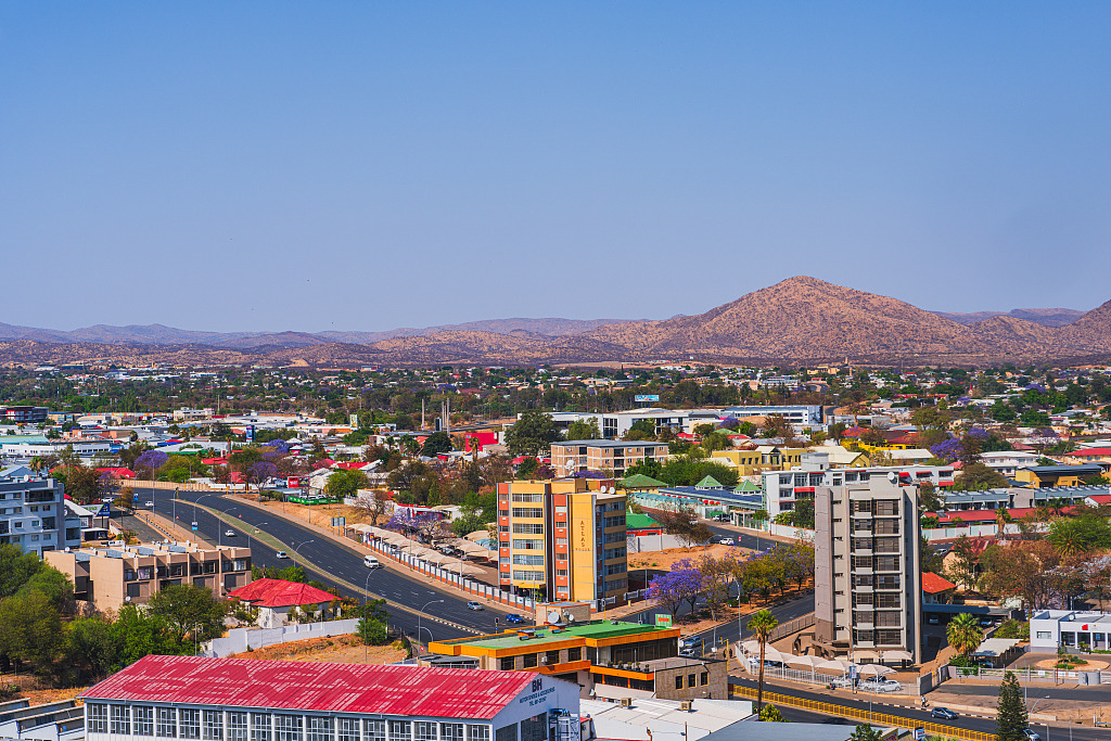 Paysage urbain de Windhoek, Namibie, 5 octobre 2024. /CFP