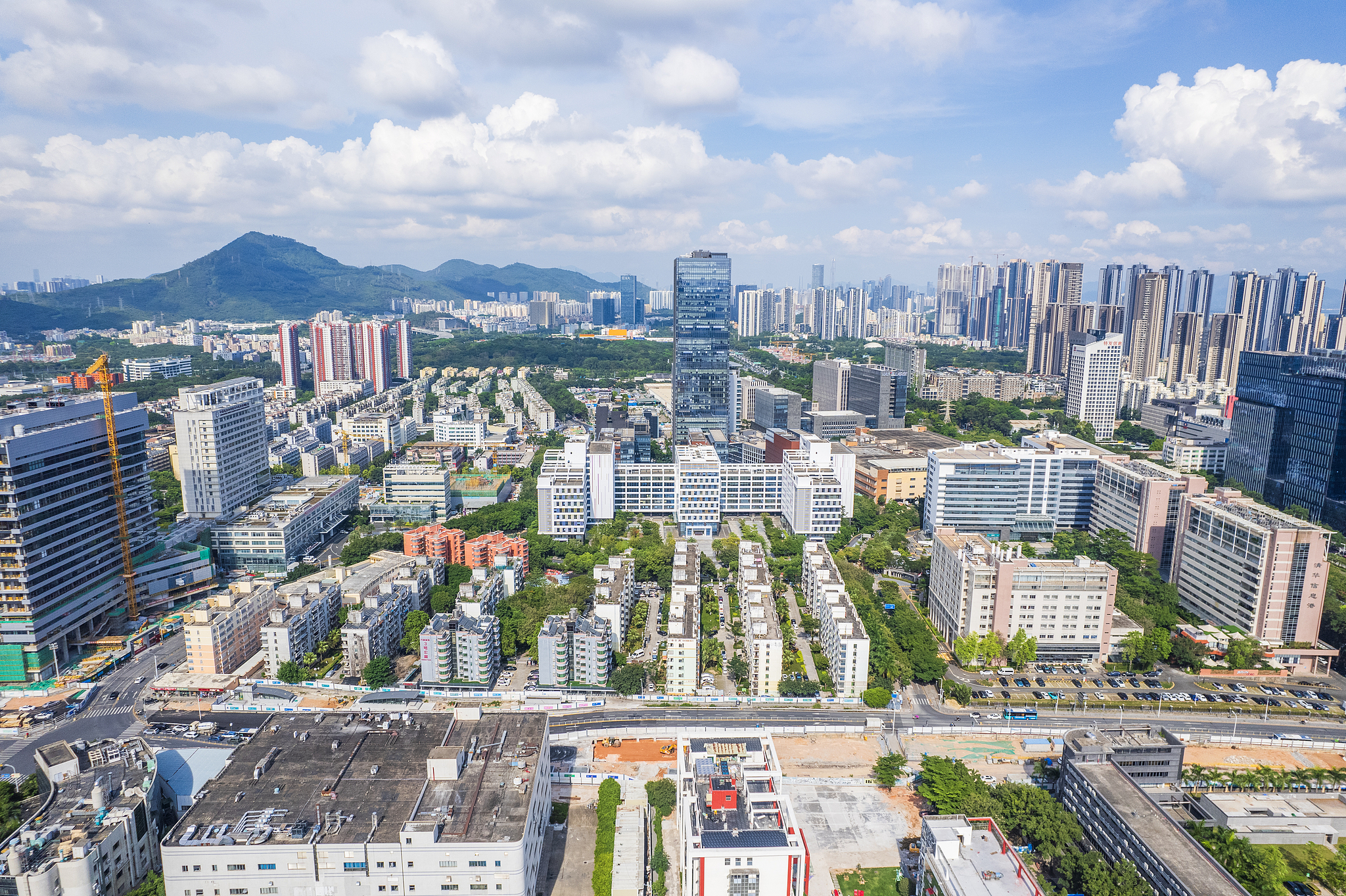 Photo d'archives du parc industriel de haute technologie de Shenzhen. /VCG