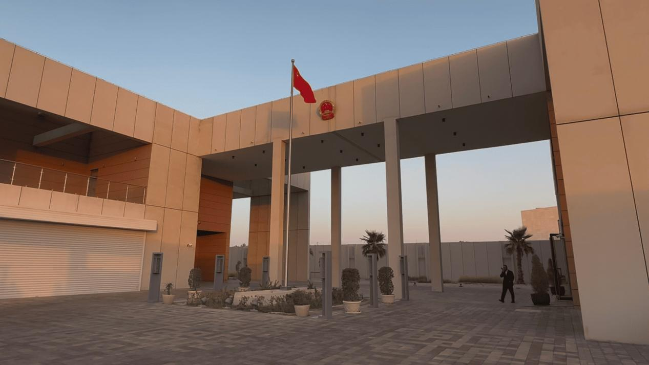 Extérieur de la résidence de l'ambassadeur de Chine à Koweït City, Koweït, le 28 juin 2026. /CGTN