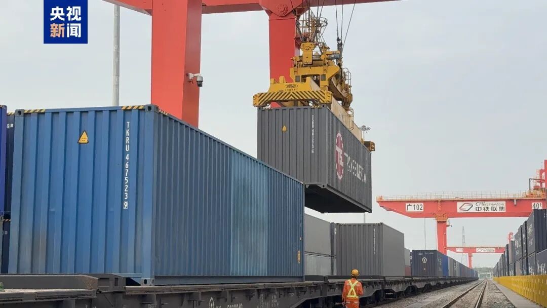 Une vue du chemin de fer express Chine-Europe. /CMG