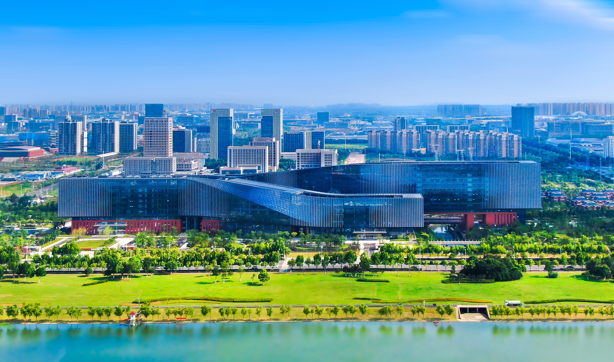 L'Institut d'information quantique et d'innovation technologique quantique, Académie chinoise des sciences, dans la zone de haute technologie de Hefei, province d'Anhui, Chine. /VCG