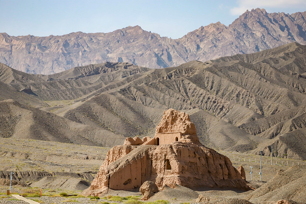 Les ruines de l'ancienne ville de Qiuci à Aksu, Xinjiang /VCG