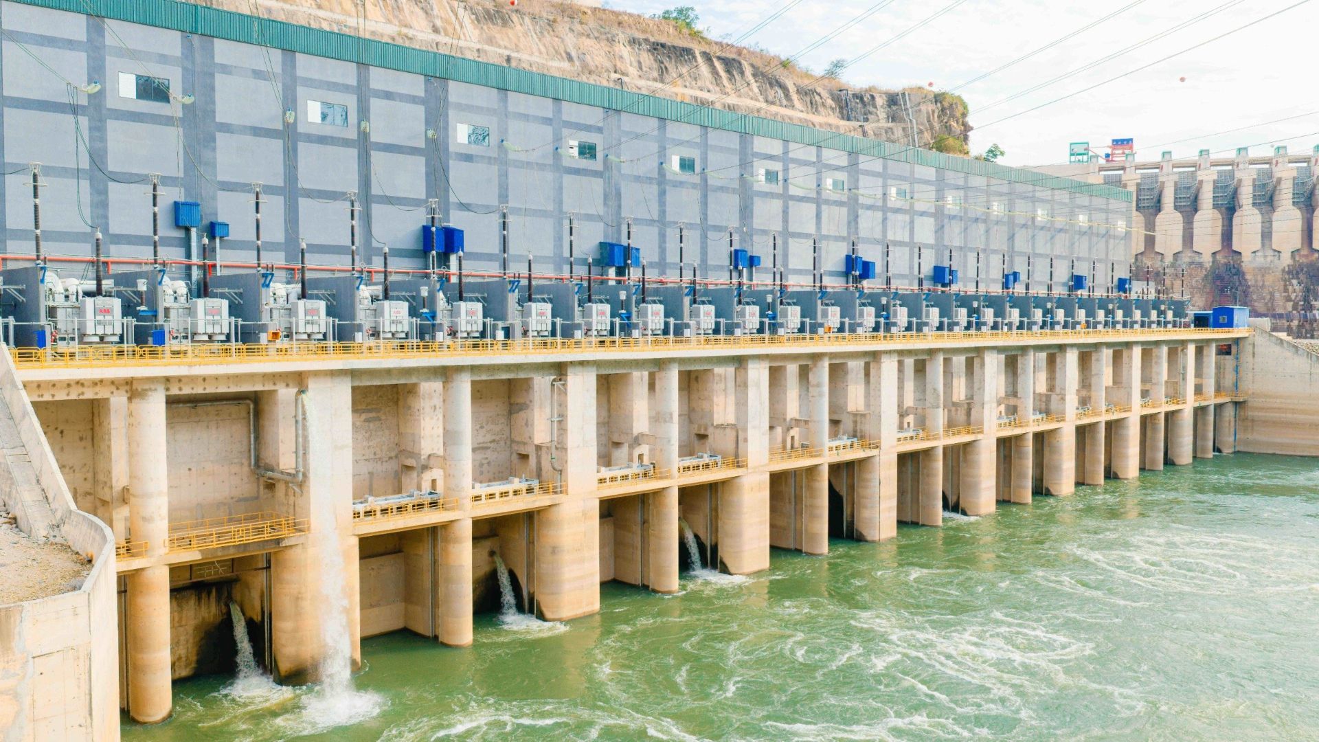 La centrale hydroélectrique Julius Nyerere de 2 115 mégawatts, un projet historique dans le district de Rufiji, dans la région côtière, en Tanzanie, le 22 août 2026. /Présidence tanzanienne