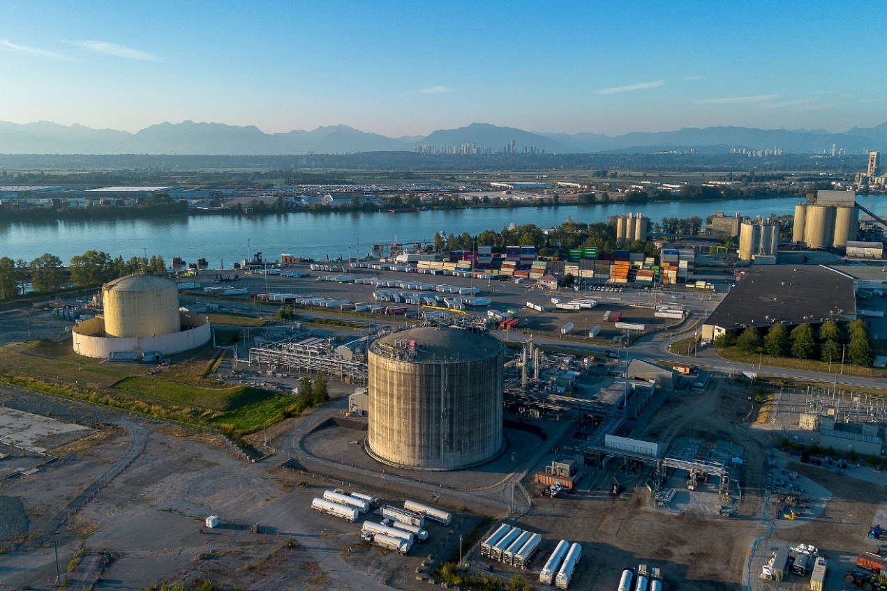 L'installation GNL de FortisBC Tilbury Island à Delta, Colombie-Britannique, Canada, le 7 août 2026. /VCG