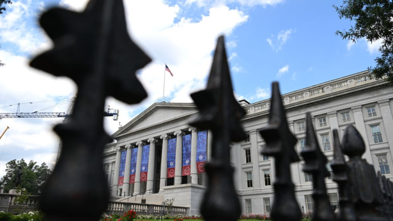 Le bâtiment du Trésor américain à Washington, DC, aux États-Unis. 24 août 2026. /Xinhua