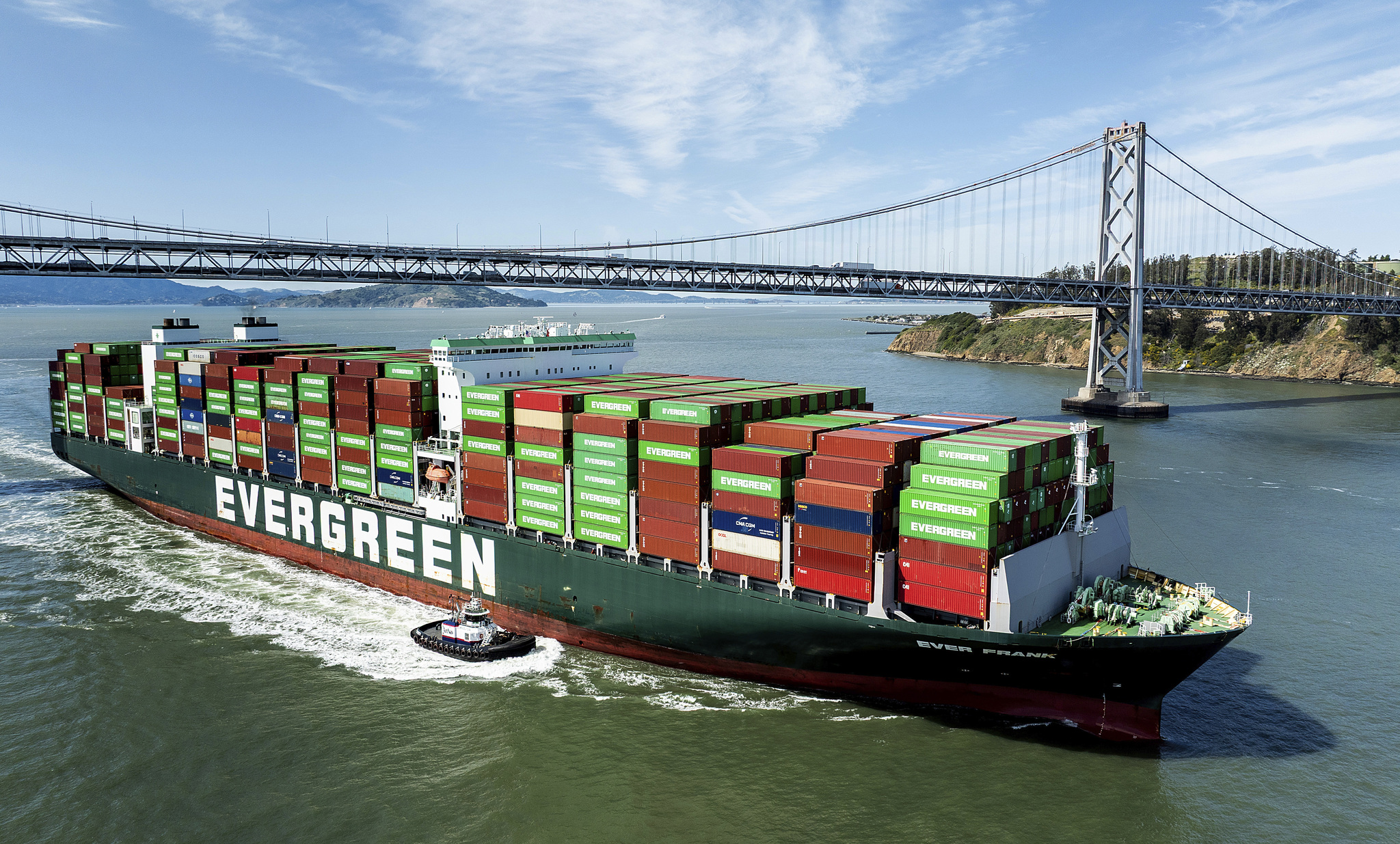 Un porte-conteneurs arrive à San Francisco, Californie, États-Unis, le 4 avril 2025. /VCG
