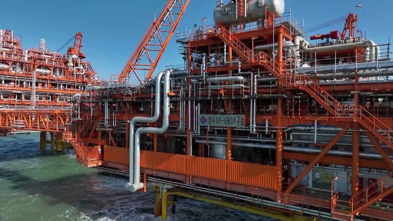 Le premier champ gazier chinois de Bohai, d&rsquo;une capacité de 100 milliards de mètres cubes, entre en production