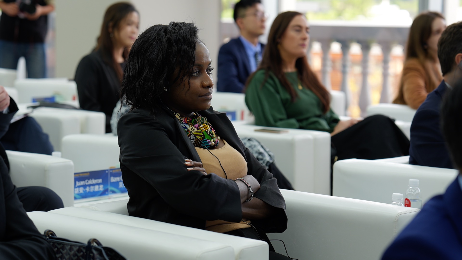 Lynette Mwende Ndile, ambassadrice adjointe de l'ambassade de la République du Kenya en Chine, Shanghai, Chine orientale, le 7 septembre 2026. /CGTN