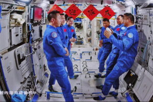A foreign astronaut for the first time on the Chinese Tiangong space station