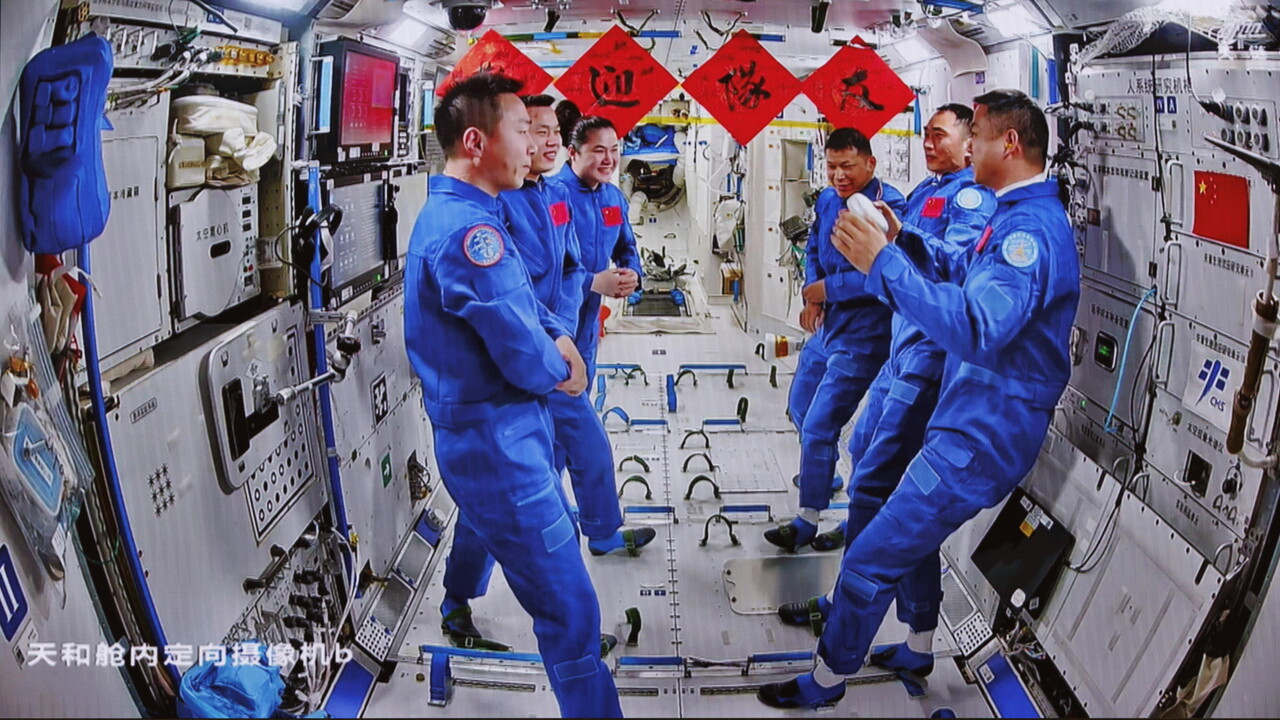 A foreign astronaut for the first time on the Chinese Tiangong space station