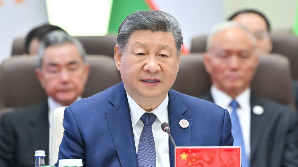 Le président chinois Xi Jinping prononce un discours lors de la réunion de l'Organisation de coopération de Shanghai (OCS) Plus à Bichkek, au Kirghizistan, le 1er septembre 2026. /Xinhua