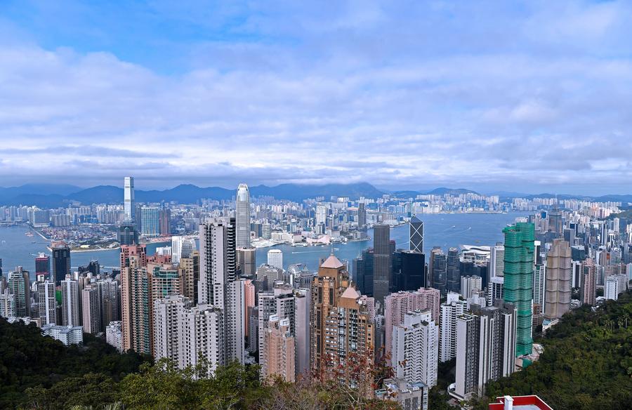 Vue de la ville de la Région administrative spéciale de Hong Kong, Chine, le 1er février 2025. /Xinhua