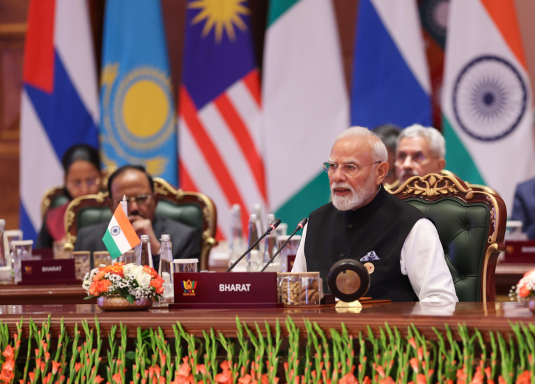 Le Premier ministre indien Narendra Modi s'exprime lors du sommet des BRICS à New Delhi, en Inde, le 12 septembre 2026. /VCG