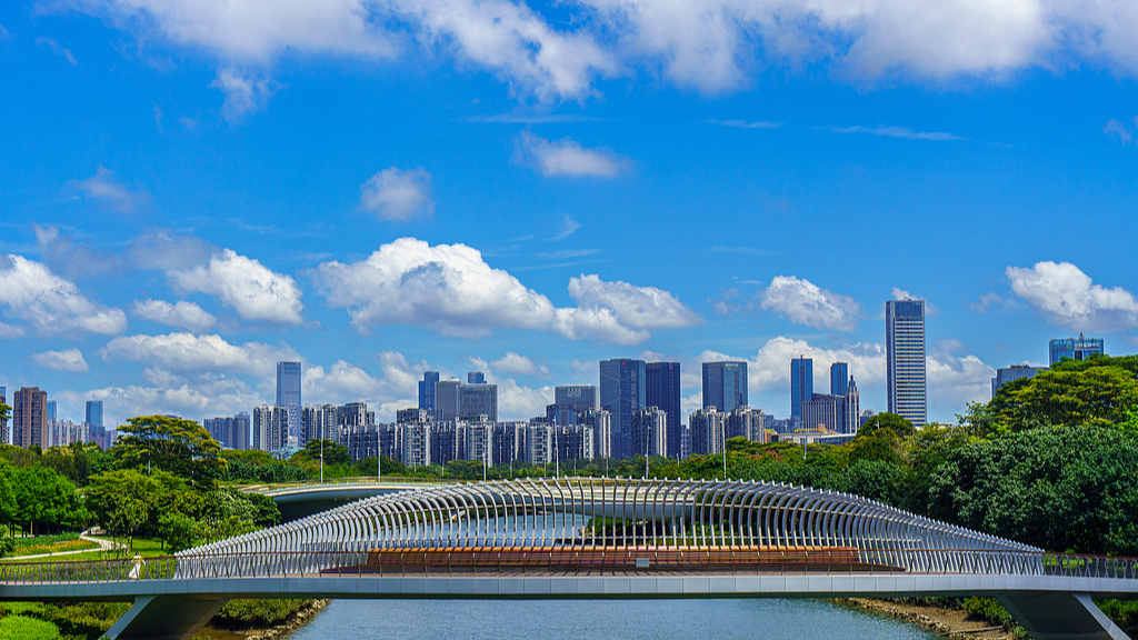 Zone de coopération pour l'industrie des services modernes Qianhai Shenzhen-Hong Kong, Shenzhen, Chine du Sud, 13 mai 2026. /VCG