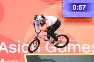 Sun Sibei vise le podium olympique après une médaille d&rsquo;or historique en BMX aux Jeux asiatiques