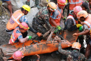 Two workers pulled alive after 10 days from a tunnel in Nepal