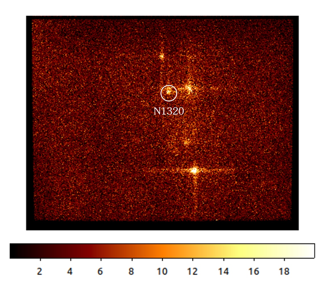 Une image d'un reste de supernova dans le Grand Nuage de Magellan capturée par l'imageur à rayons X doux de SMILE. /L'Académie chinoise des sciences et l'Agence spatiale européenne