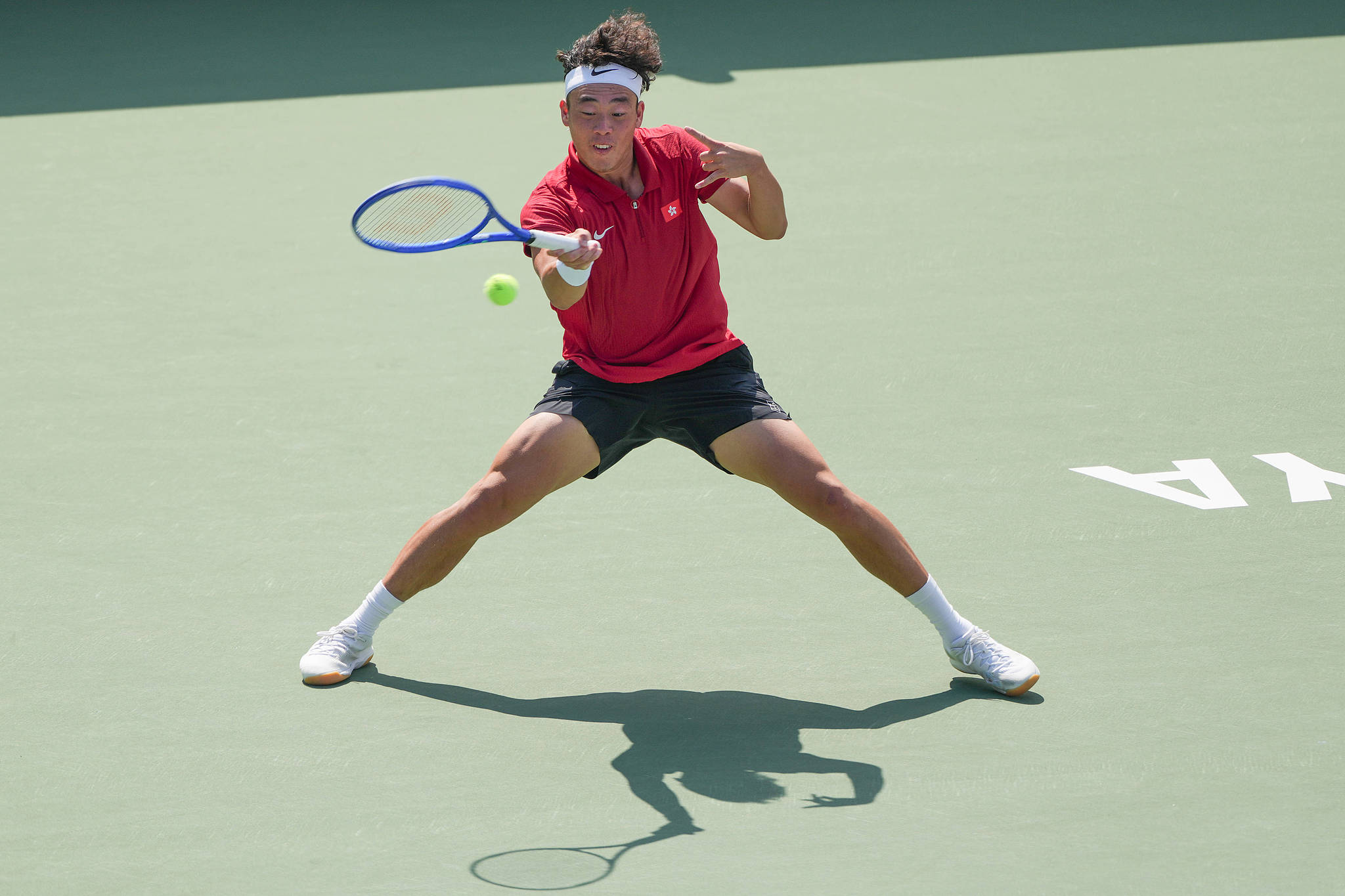 Coleman Wong, joueur de tennis de Hong Kong, Chine, lors de la finale masculine à Nagoya, au Japon, le 3 octobre 2026. /VCG