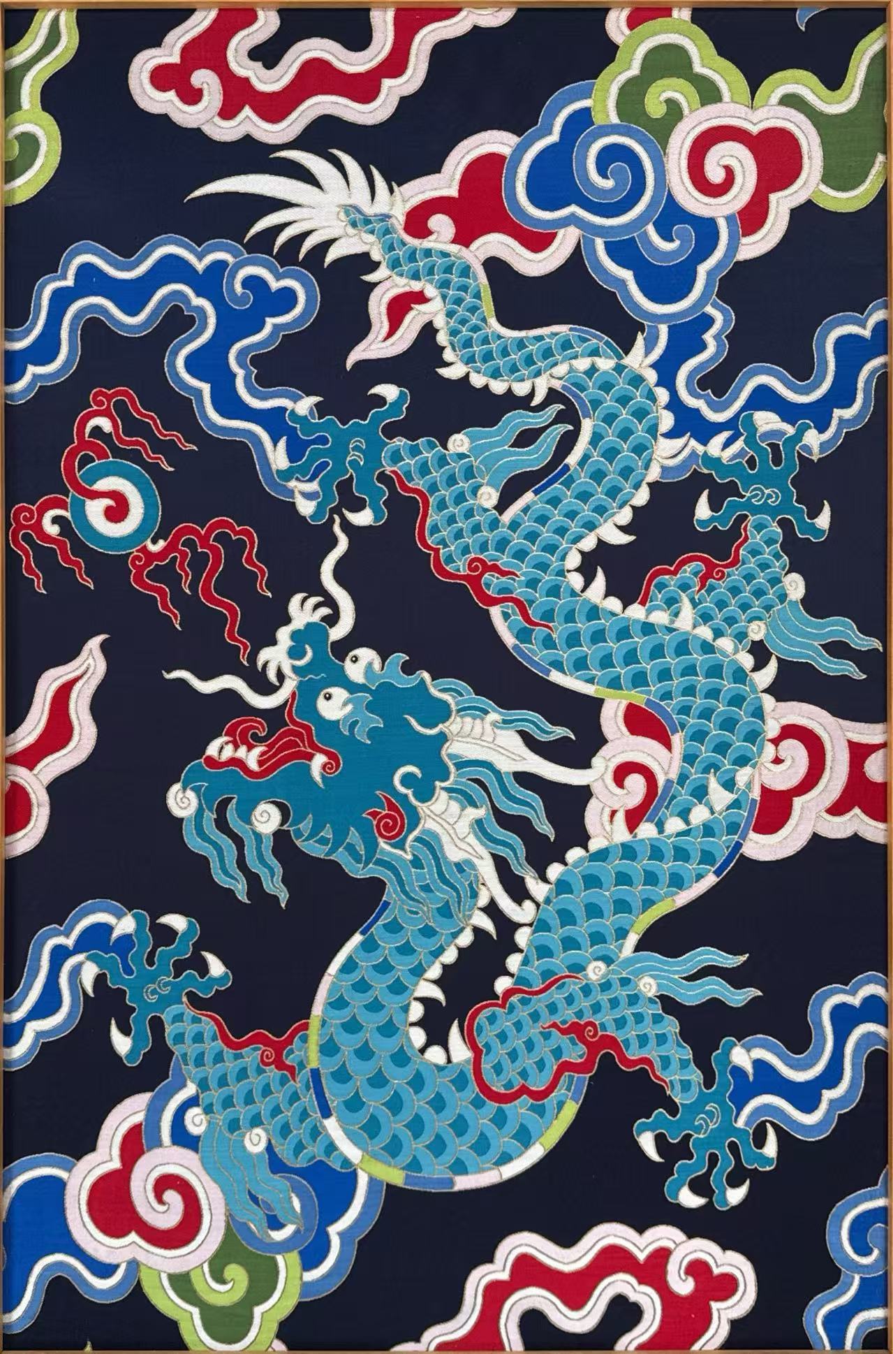 L'une des œuvres de Dai Meng, héritier du brocart de Nanjing Yunjin, est désormais exposée à l'exposition en cours 