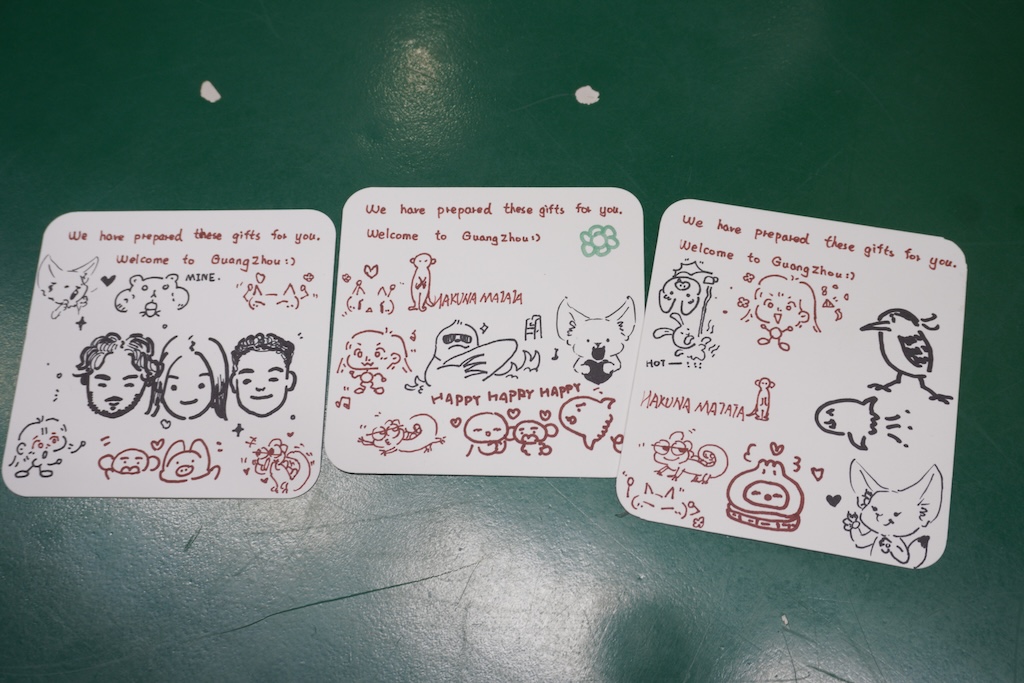 Dessins de fans chinois aux créateurs de Natural Habitat Shorts. /Groupe de Presse CITIC Moli