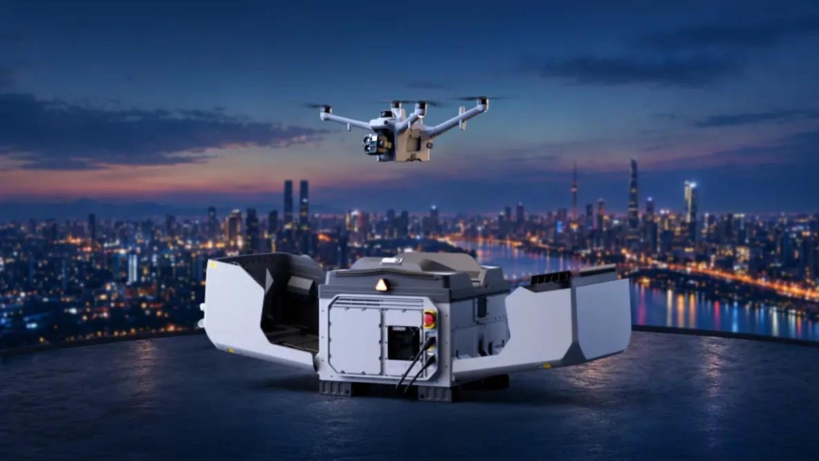 Un rendu du DJI Dock 4. /DJI