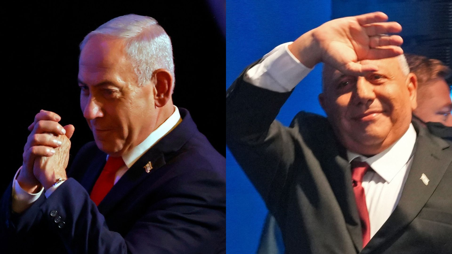 Benjamin Netanyahu (à gauche) et Gadi Eizenkot (à droite) se sont tous deux engagés à former un gouvernement – ​​mais le décompte est toujours en cours. /AFP