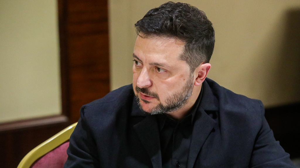 Photo d'archives du président ukrainien Volodymyr Zelenskyy. /VCG