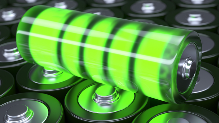 Une illustration de piles au lithium. /VCG