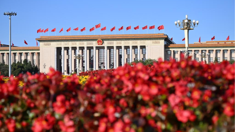 Une vue du Grand Palais du Peuple à Pékin, capitale chinoise, le 16 octobre 2022. /Xinhua