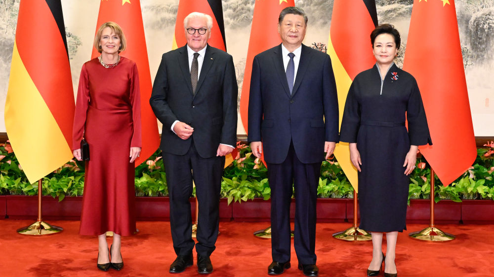 Le président chinois Xi Jinping s'entretient avec le président allemand Frank-Walter Steinmeier à Pékin, en Chine, le 30 octobre 2026. /Xinhua