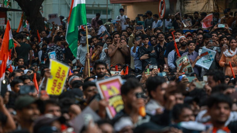 Protest in Mumbai, ‘Cockroach Party’ calls for resignation of head of electoral commission