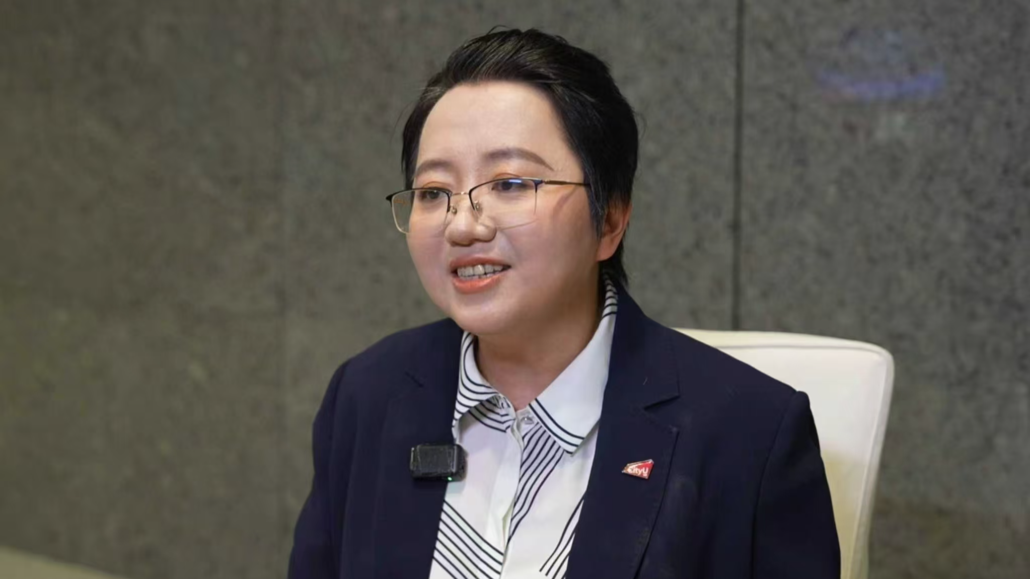 Professeur Lin Jing de la City University de Hong Kong. /CGTN