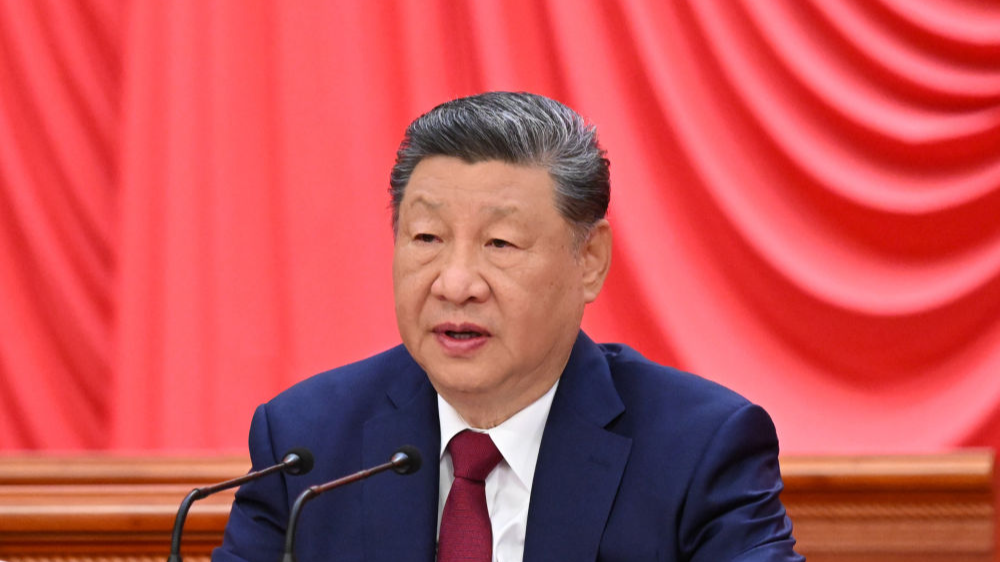Le président chinois Xi Jinping s'adresse à un rassemblement organisé pour commémorer le 90e anniversaire de la victoire de la Longue Marche de l'Armée rouge à Pékin, en Chine, le 22 octobre 2026. /Xinhua